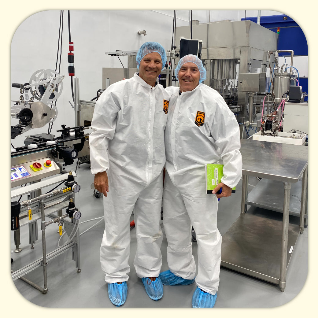 Ted Lavender Jeff Klinger manufacturing facility in Reading Pennsylvania full vertical hemp product in reading pa cbd oil automated bottling line FDA facility product formulations contact manufacturing services    