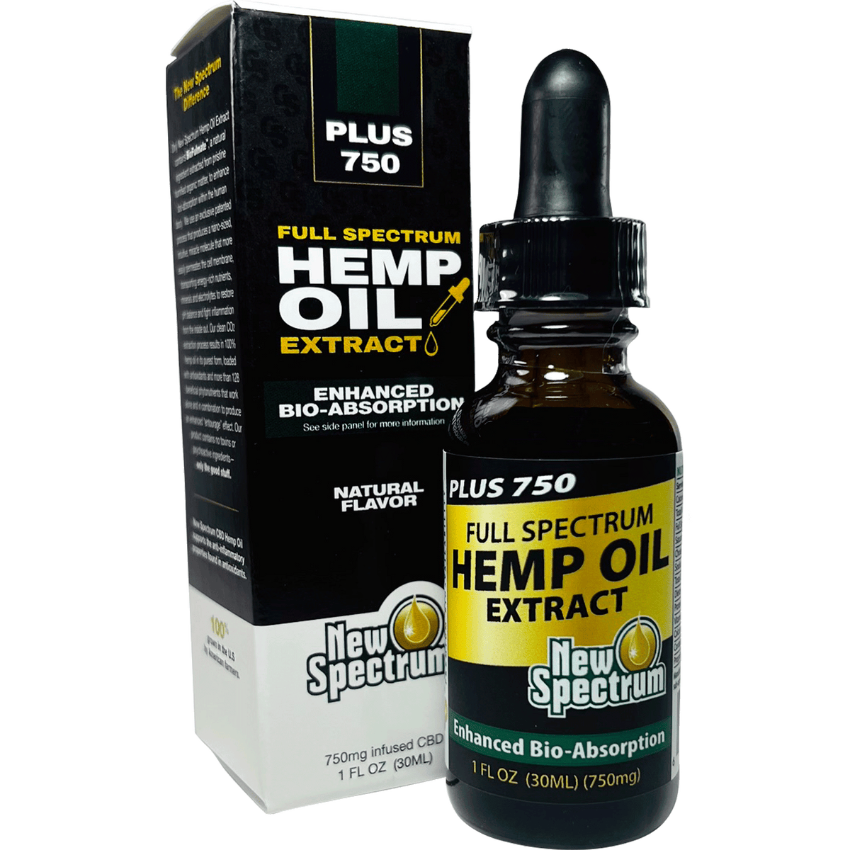 PLUS 750mg Hemp Oil Extract