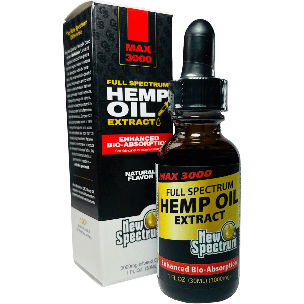 MAX 3000mg Hemp Oil Extract